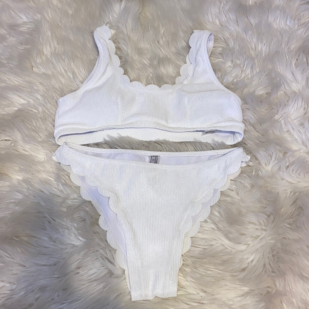 white bikini